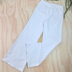 Good American Good Waist Palazzo Wide Leg Jeans White001 High Rise 14